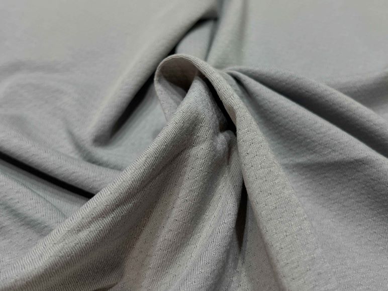 棉涤混纺速干网眼布料轻薄透气柔软舒适T恤短袖运动针织服装面料